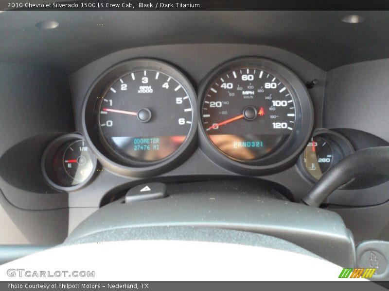 Black / Dark Titanium 2010 Chevrolet Silverado 1500 LS Crew Cab