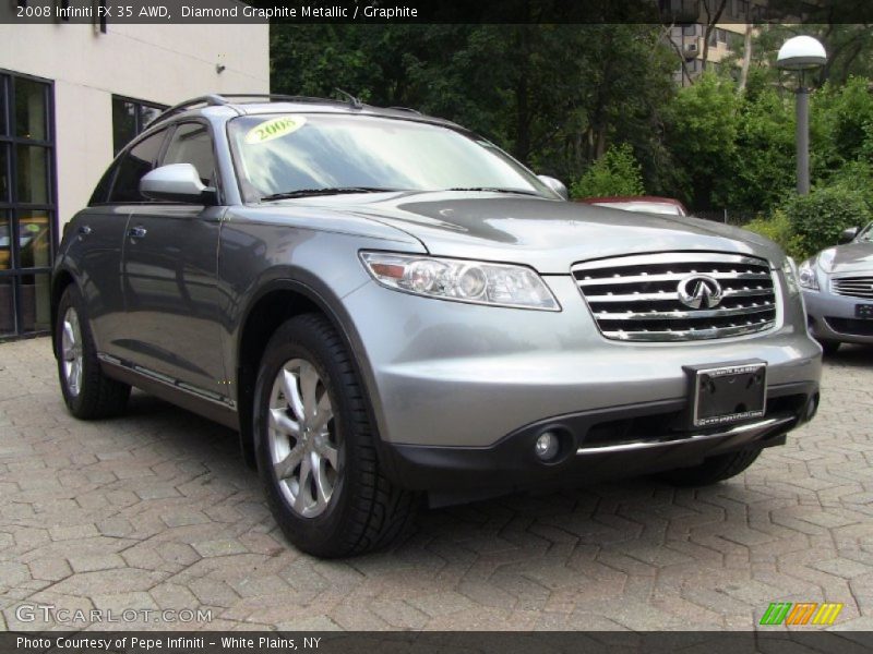 Diamond Graphite Metallic / Graphite 2008 Infiniti FX 35 AWD
