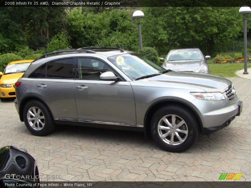 Diamond Graphite Metallic / Graphite 2008 Infiniti FX 35 AWD
