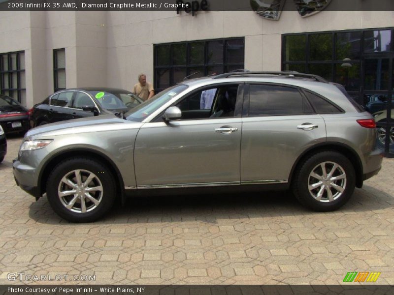Diamond Graphite Metallic / Graphite 2008 Infiniti FX 35 AWD