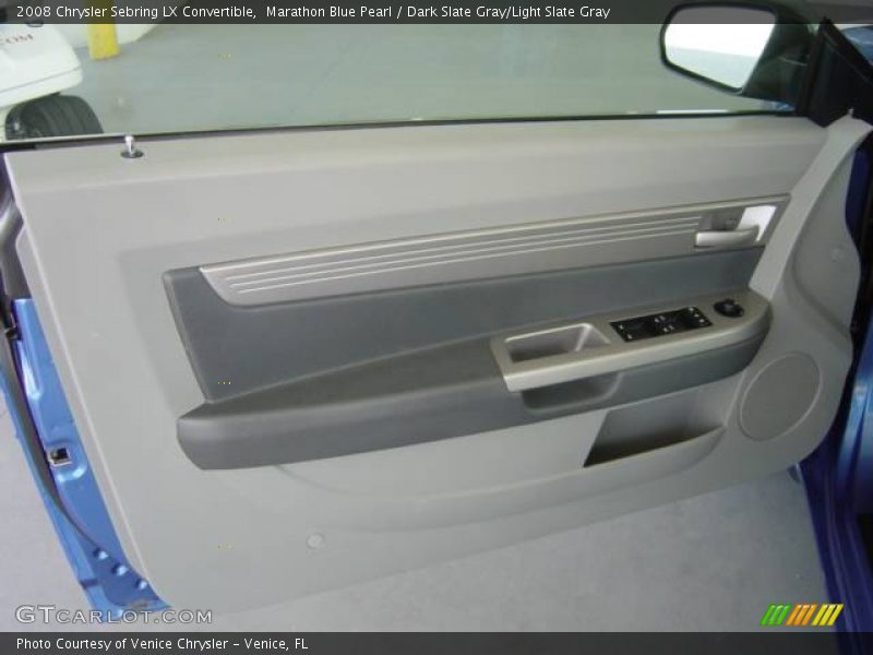 Marathon Blue Pearl / Dark Slate Gray/Light Slate Gray 2008 Chrysler Sebring LX Convertible