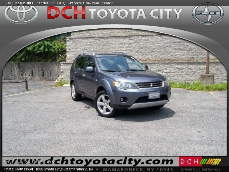 Graphite Gray Pearl / Black 2007 Mitsubishi Outlander XLS 4WD