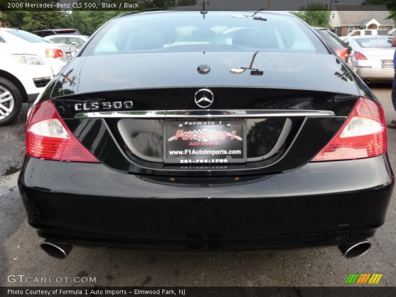 Black / Black 2006 Mercedes-Benz CLS 500