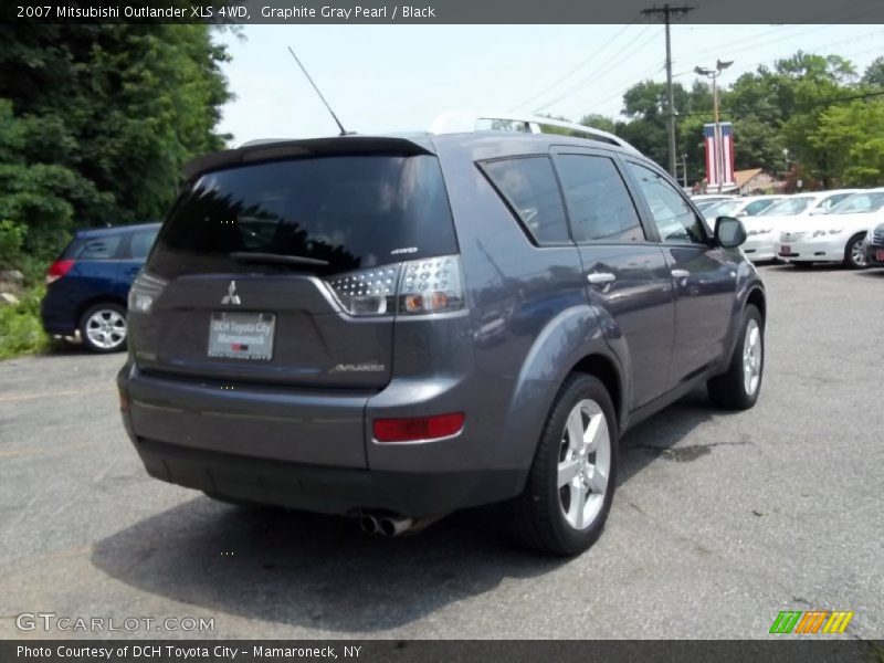 Graphite Gray Pearl / Black 2007 Mitsubishi Outlander XLS 4WD