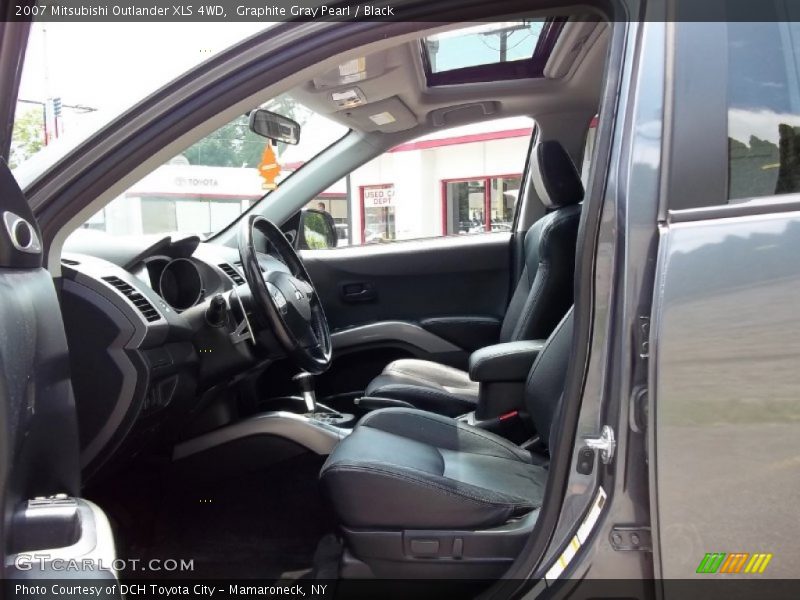 Graphite Gray Pearl / Black 2007 Mitsubishi Outlander XLS 4WD