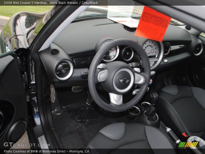 Astro Black Metallic / Grey/Black 2008 Mini Cooper S Hardtop