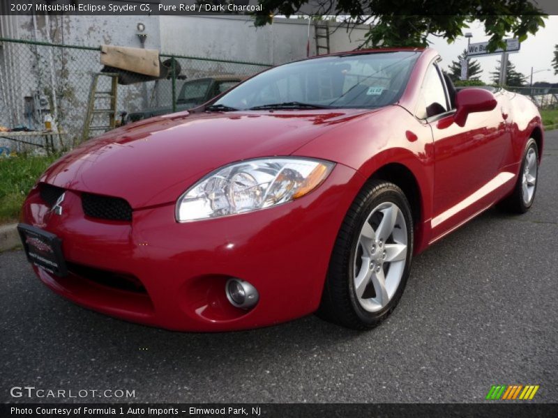 Pure Red / Dark Charcoal 2007 Mitsubishi Eclipse Spyder GS