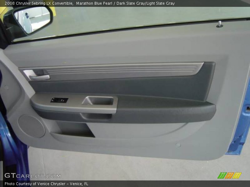 Marathon Blue Pearl / Dark Slate Gray/Light Slate Gray 2008 Chrysler Sebring LX Convertible