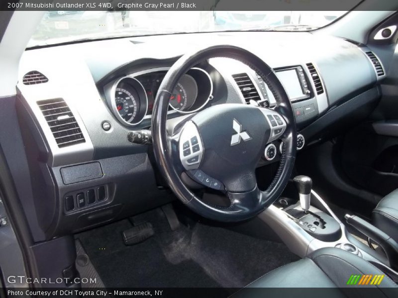 Graphite Gray Pearl / Black 2007 Mitsubishi Outlander XLS 4WD