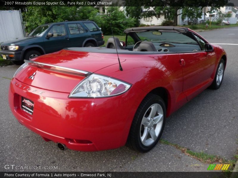 Pure Red / Dark Charcoal 2007 Mitsubishi Eclipse Spyder GS