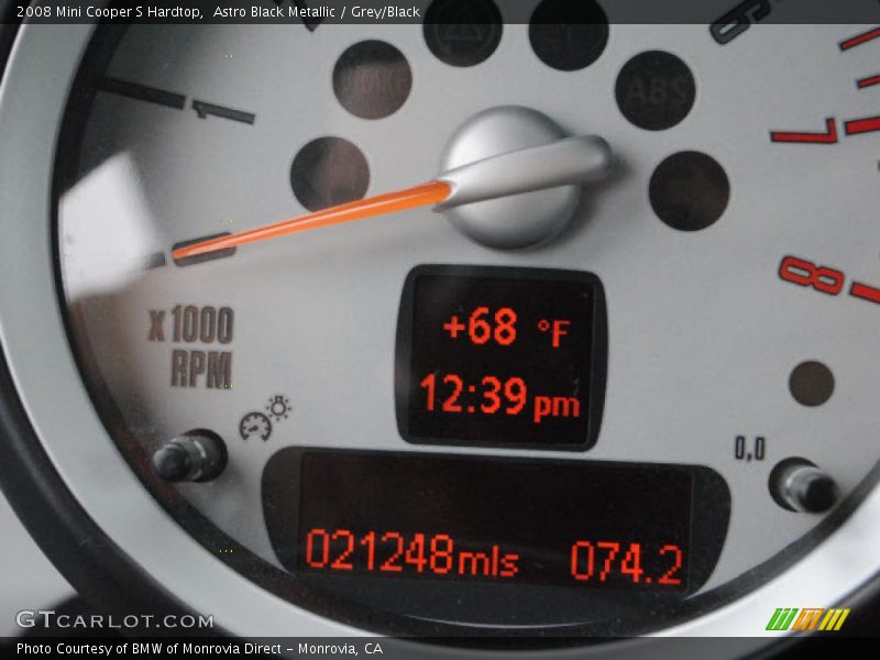 Astro Black Metallic / Grey/Black 2008 Mini Cooper S Hardtop