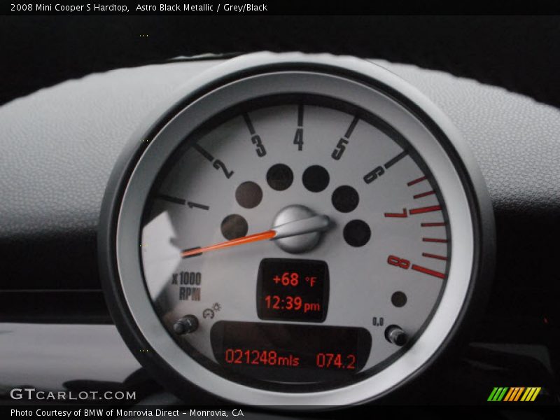 Astro Black Metallic / Grey/Black 2008 Mini Cooper S Hardtop