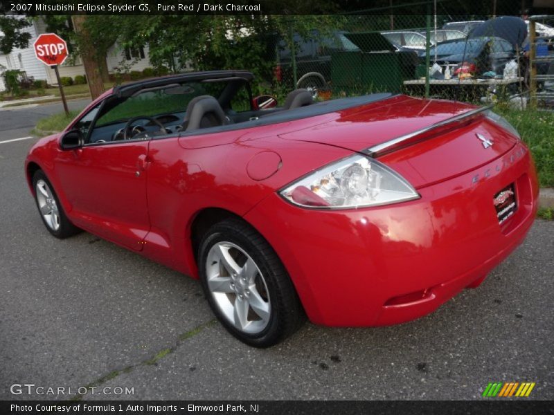Pure Red / Dark Charcoal 2007 Mitsubishi Eclipse Spyder GS