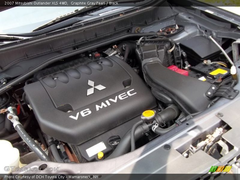 Graphite Gray Pearl / Black 2007 Mitsubishi Outlander XLS 4WD