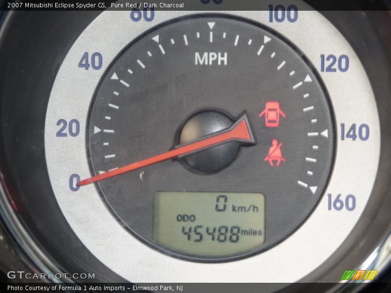 Pure Red / Dark Charcoal 2007 Mitsubishi Eclipse Spyder GS