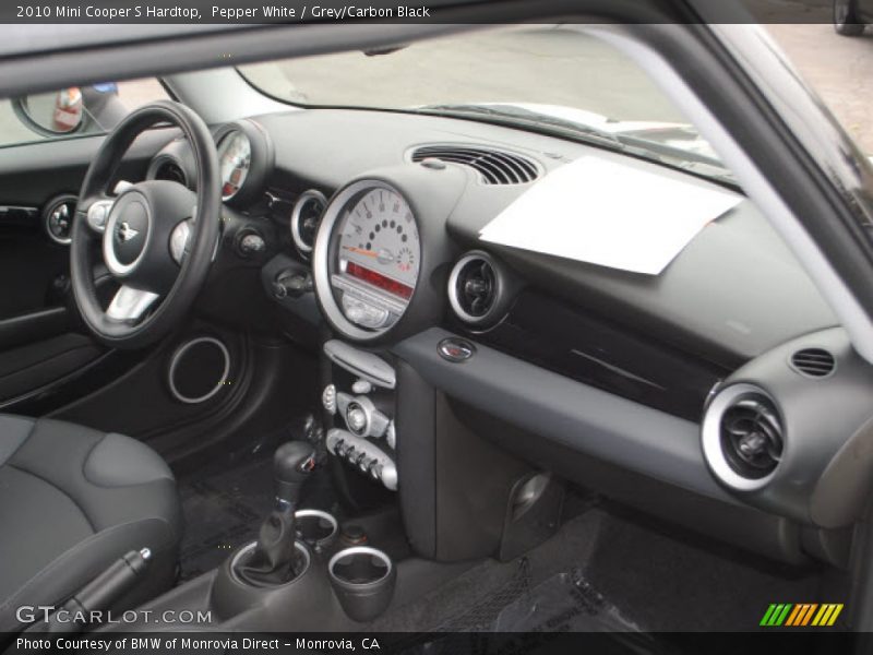 Pepper White / Grey/Carbon Black 2010 Mini Cooper S Hardtop