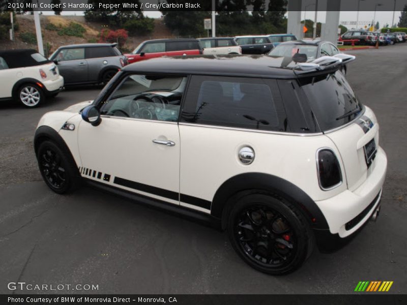 Pepper White / Grey/Carbon Black 2010 Mini Cooper S Hardtop