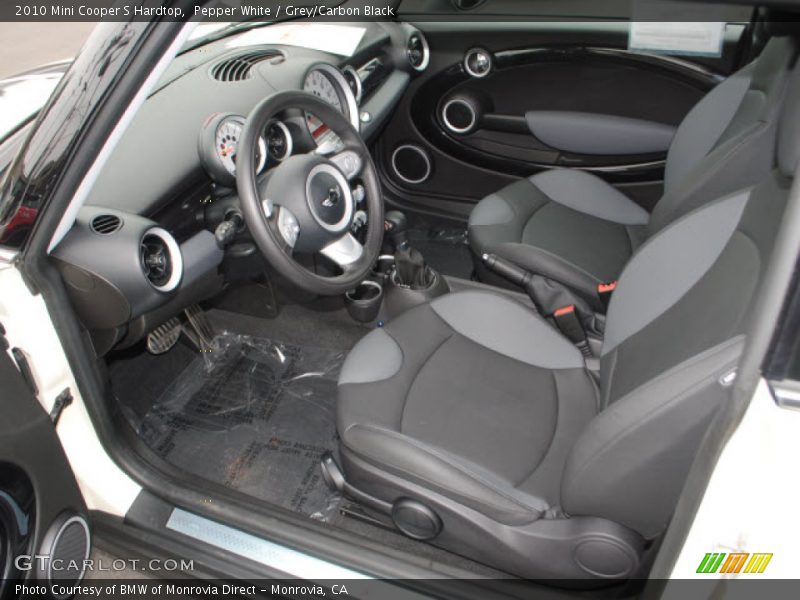  2010 Cooper S Hardtop Grey/Carbon Black Interior