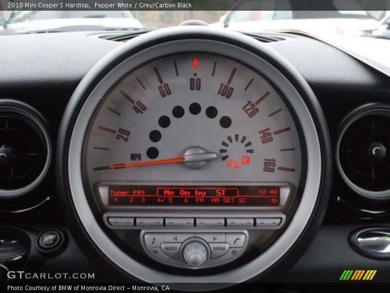  2010 Cooper S Hardtop S Hardtop Gauges