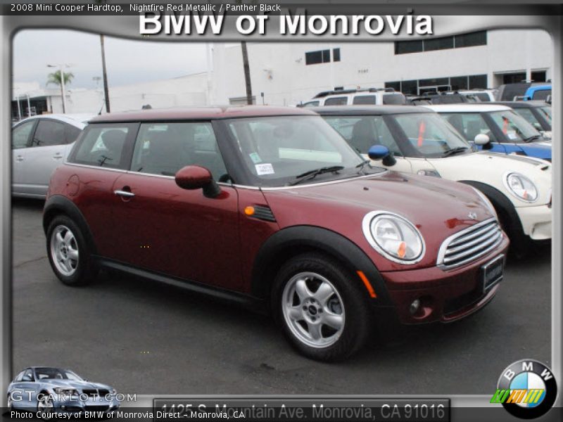 Nightfire Red Metallic / Panther Black 2008 Mini Cooper Hardtop