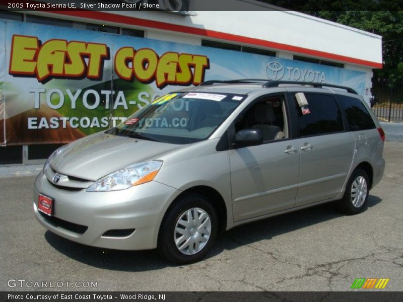 Silver Shadow Pearl / Stone 2009 Toyota Sienna LE