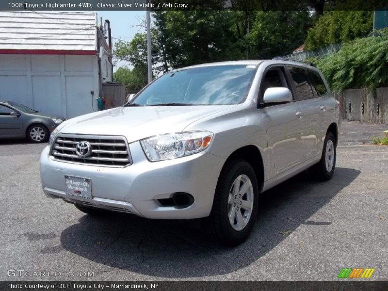 Classic Silver Metallic / Ash Gray 2008 Toyota Highlander 4WD