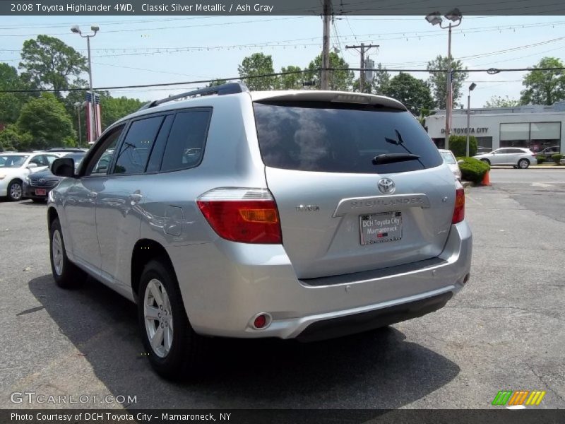Classic Silver Metallic / Ash Gray 2008 Toyota Highlander 4WD