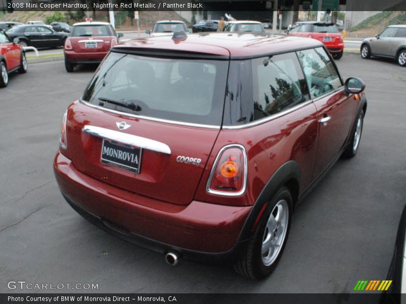 Nightfire Red Metallic / Panther Black 2008 Mini Cooper Hardtop