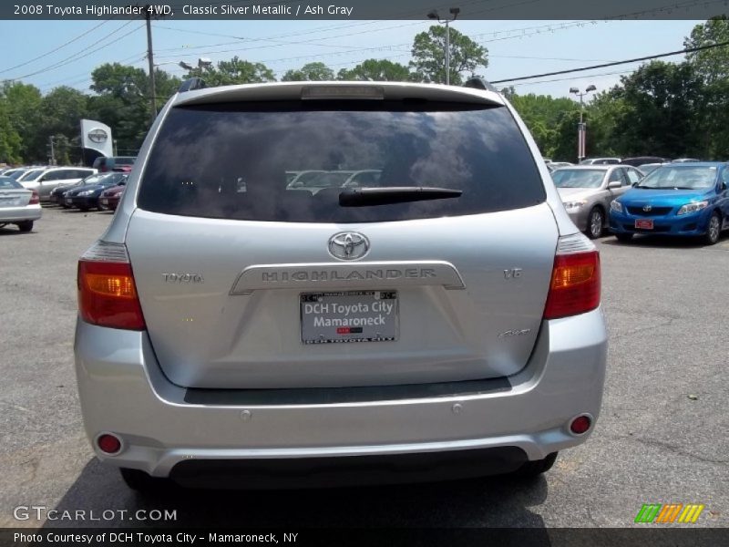 Classic Silver Metallic / Ash Gray 2008 Toyota Highlander 4WD