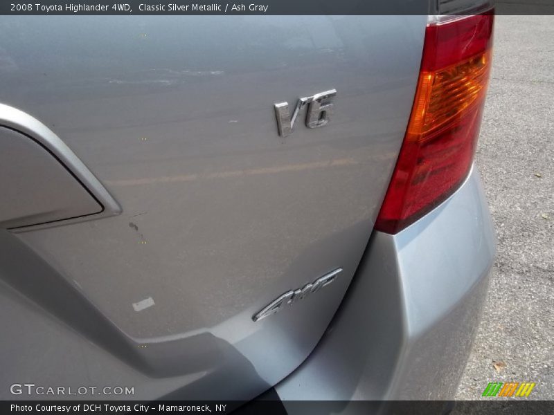 Classic Silver Metallic / Ash Gray 2008 Toyota Highlander 4WD