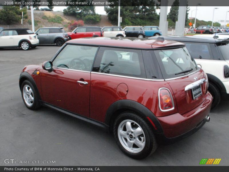 Nightfire Red Metallic / Panther Black 2008 Mini Cooper Hardtop