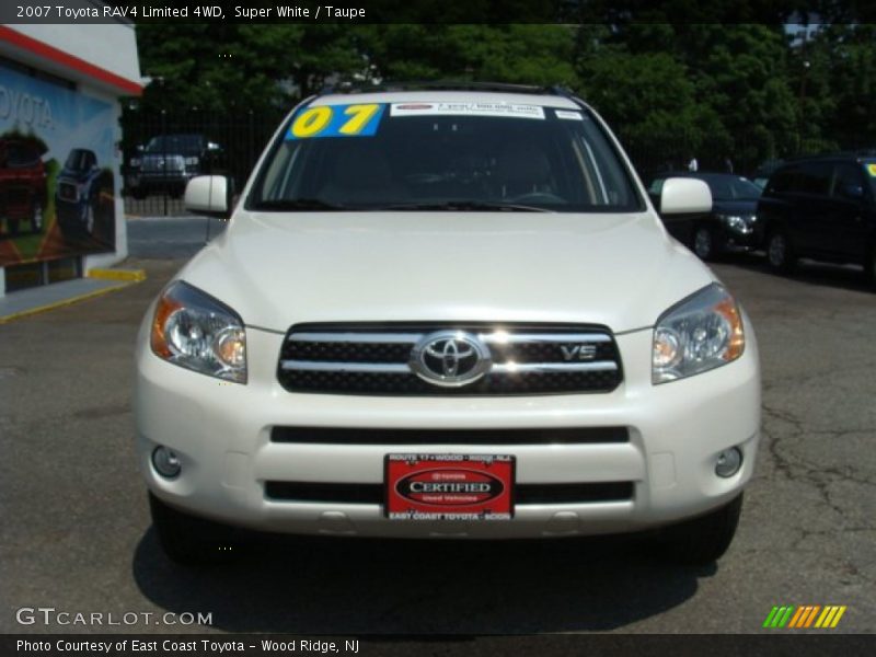 Super White / Taupe 2007 Toyota RAV4 Limited 4WD