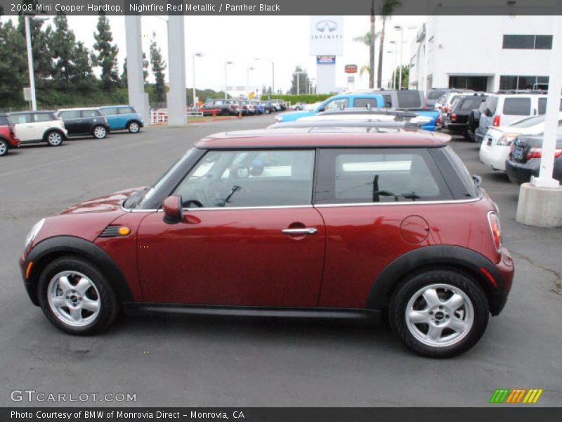 Nightfire Red Metallic / Panther Black 2008 Mini Cooper Hardtop