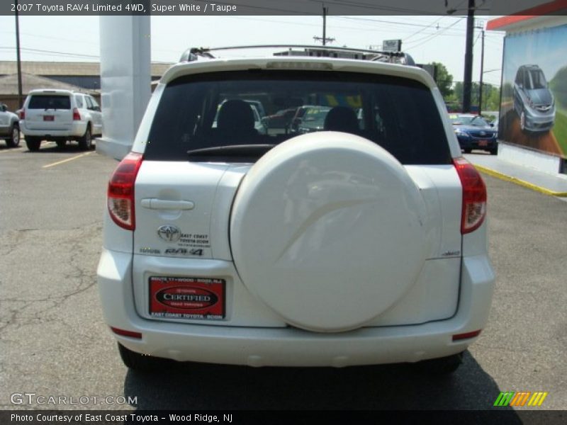 Super White / Taupe 2007 Toyota RAV4 Limited 4WD