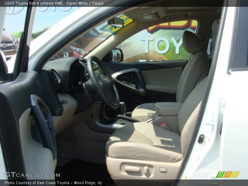 Super White / Taupe 2007 Toyota RAV4 Limited 4WD