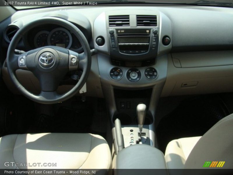 Super White / Taupe 2007 Toyota RAV4 Limited 4WD