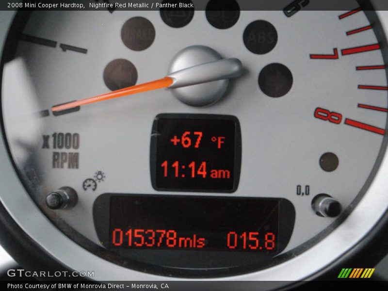 Nightfire Red Metallic / Panther Black 2008 Mini Cooper Hardtop