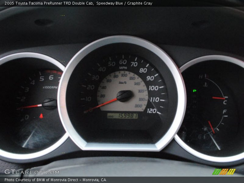 Speedway Blue / Graphite Gray 2005 Toyota Tacoma PreRunner TRD Double Cab