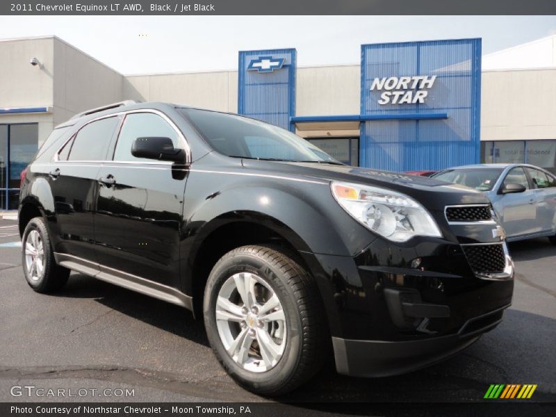 Black / Jet Black 2011 Chevrolet Equinox LT AWD