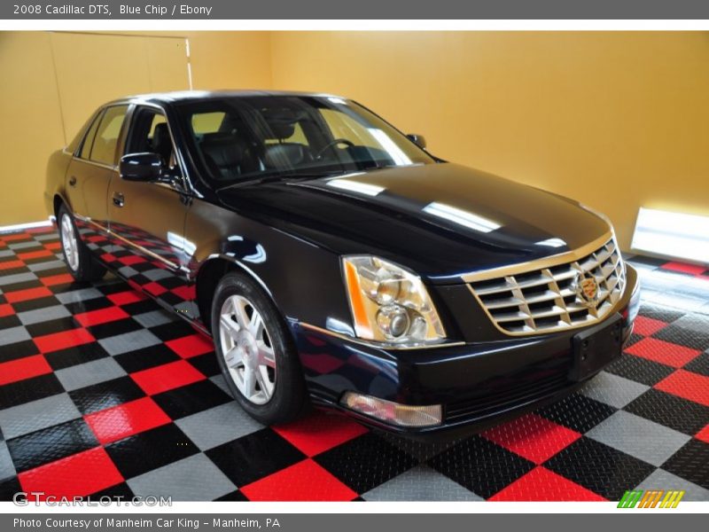 Blue Chip / Ebony 2008 Cadillac DTS