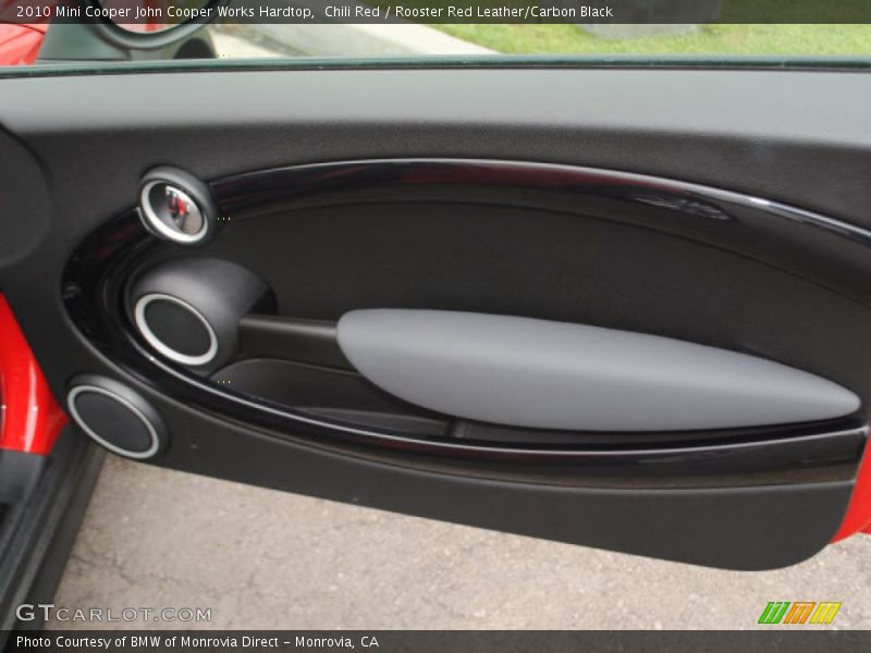 Chili Red / Rooster Red Leather/Carbon Black 2010 Mini Cooper John Cooper Works Hardtop