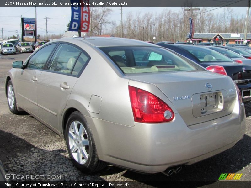 Champagne Mist Metallic / Cafe Latte 2004 Nissan Maxima 3.5 SE