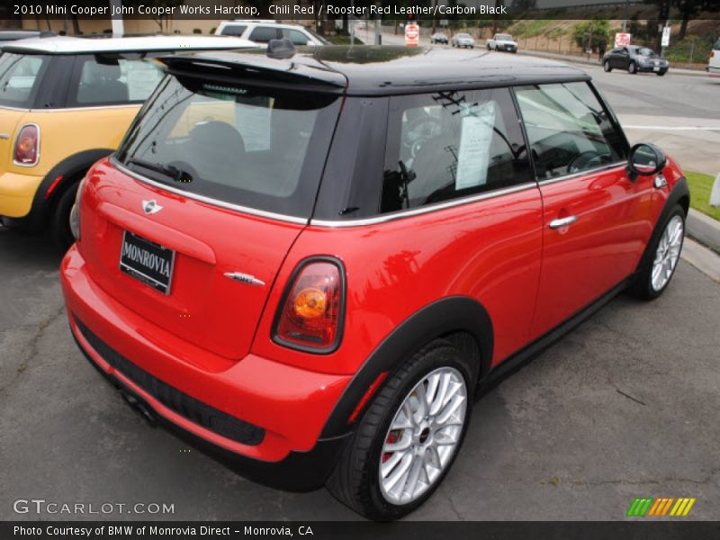 Chili Red / Rooster Red Leather/Carbon Black 2010 Mini Cooper John Cooper Works Hardtop