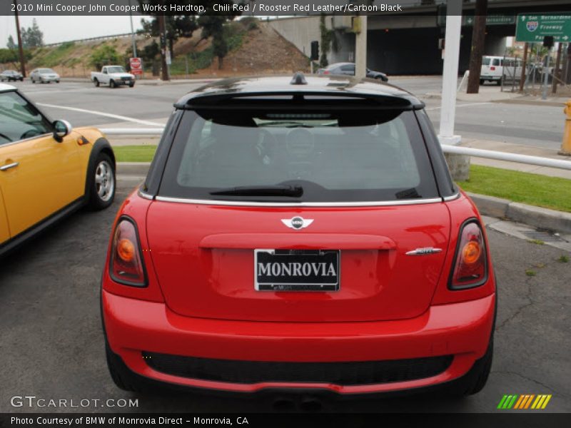 Chili Red / Rooster Red Leather/Carbon Black 2010 Mini Cooper John Cooper Works Hardtop