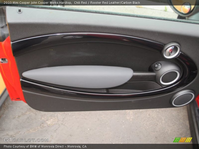 Chili Red / Rooster Red Leather/Carbon Black 2010 Mini Cooper John Cooper Works Hardtop