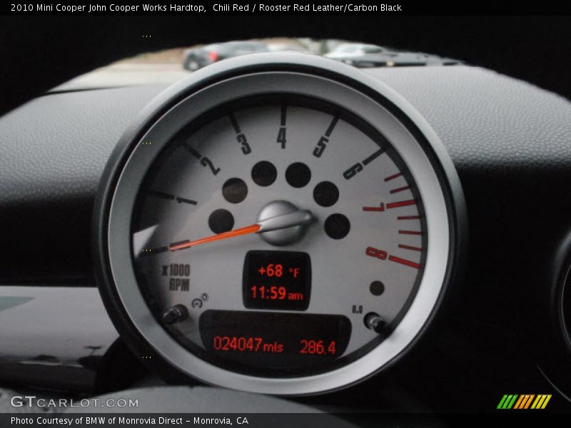 Chili Red / Rooster Red Leather/Carbon Black 2010 Mini Cooper John Cooper Works Hardtop