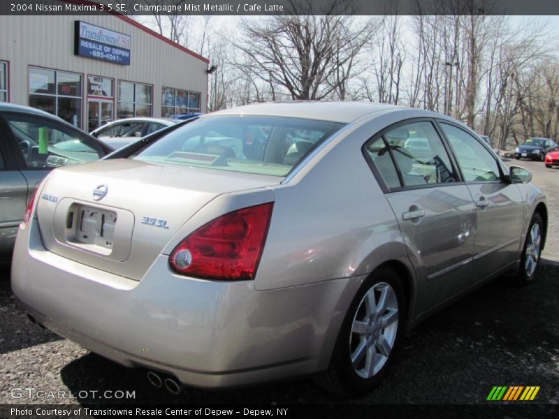 Champagne Mist Metallic / Cafe Latte 2004 Nissan Maxima 3.5 SE