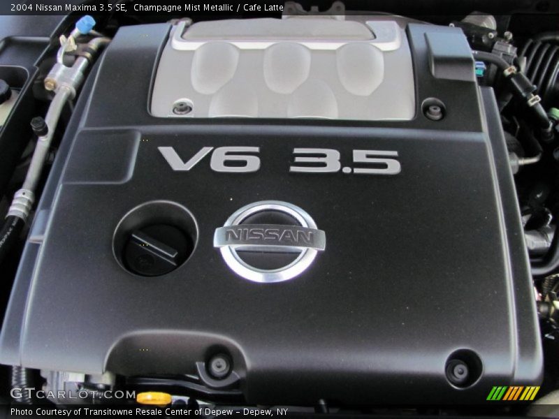 Champagne Mist Metallic / Cafe Latte 2004 Nissan Maxima 3.5 SE