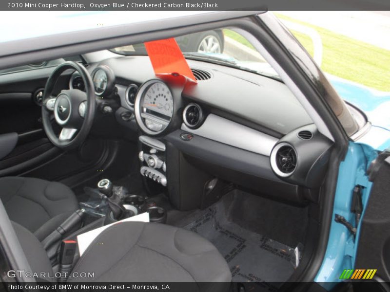 Oxygen Blue / Checkered Carbon Black/Black 2010 Mini Cooper Hardtop