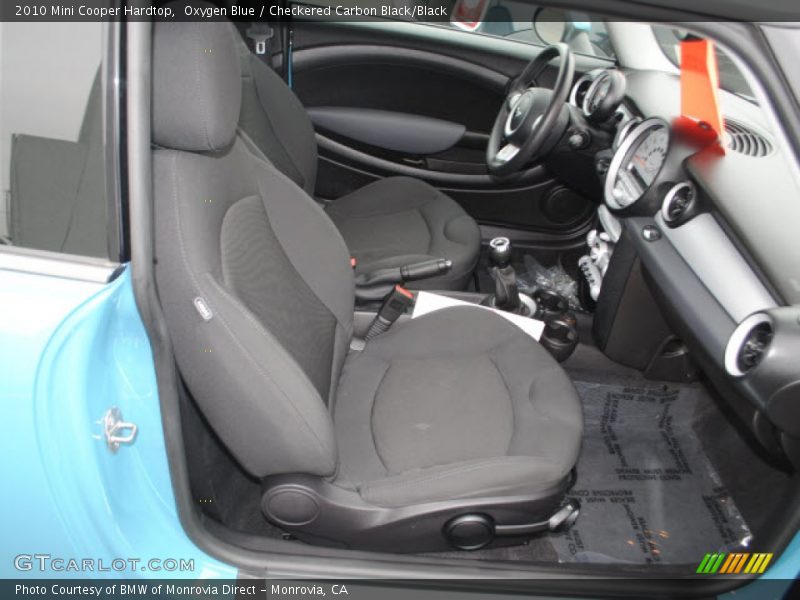 Oxygen Blue / Checkered Carbon Black/Black 2010 Mini Cooper Hardtop